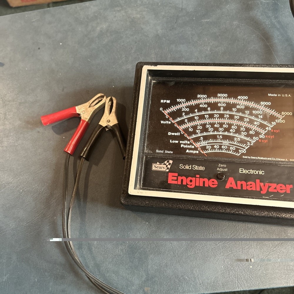 Sears Solid State Electronic Engine Analyzer Model 161 216300 USA Made K-84