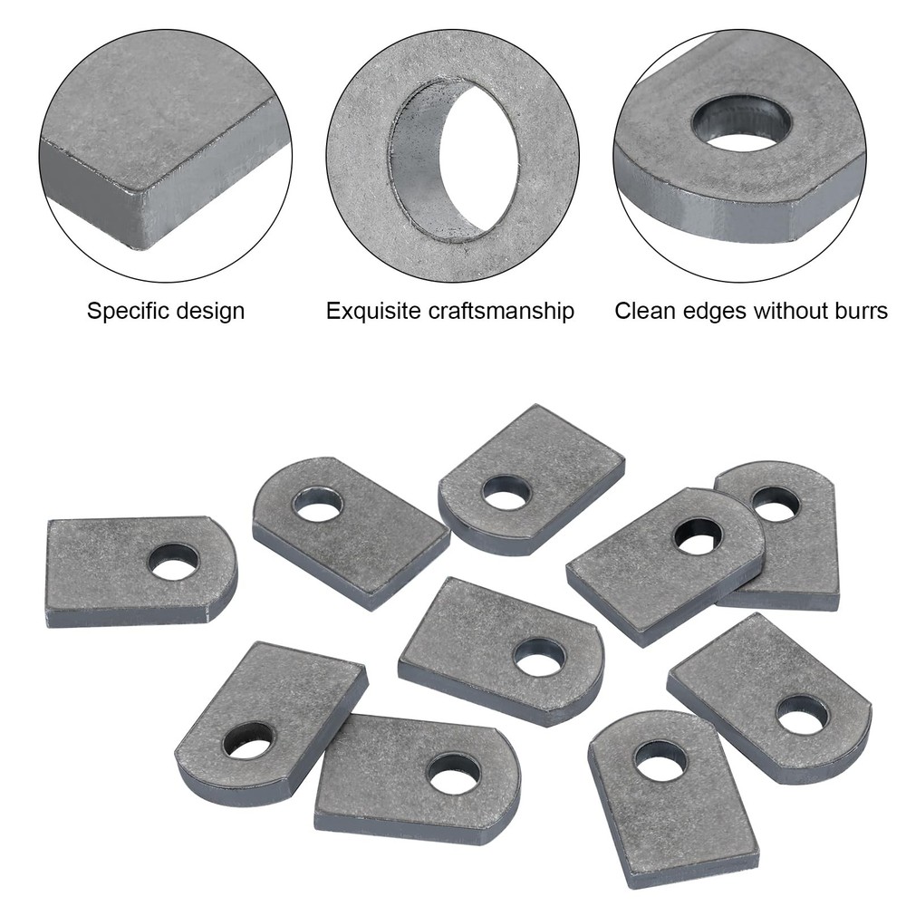 Weld on Tabs, Steel Shock Basic Tab, Flat Mount-Small 3/16" Thick