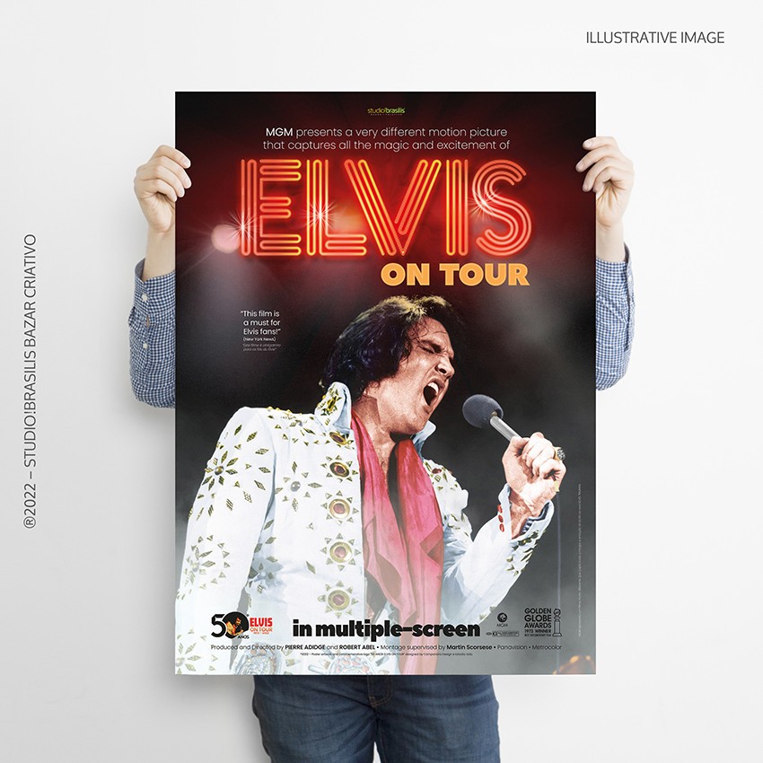 ELVIS PRESLEY - "ELVIS ON TOUR" + "ELVIS: TTWII (50TH ANNIVERSARY) POSTERS