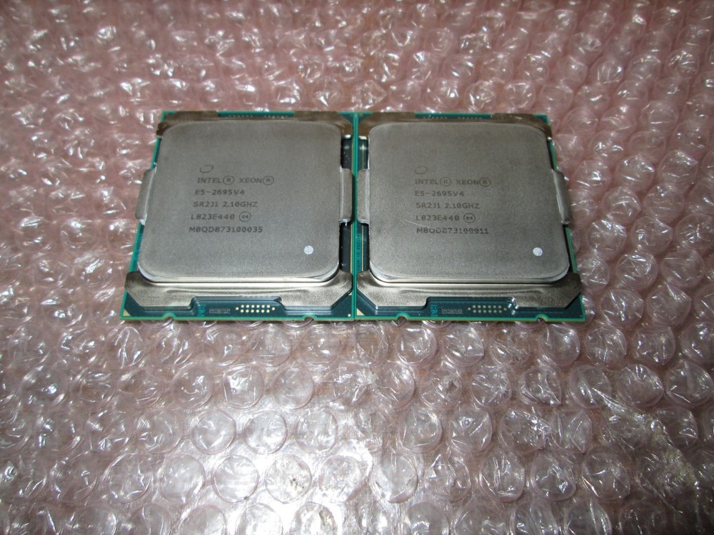 Matched Pair (2pcs) Intel Xeon E5-2695 v4 SR2J1 2.1GHz CPU Processors