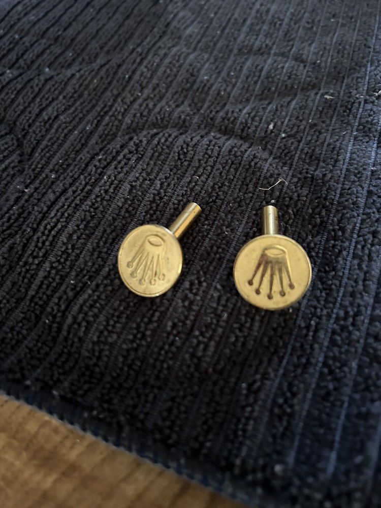 Rolex watch display case brass golf tee’s .