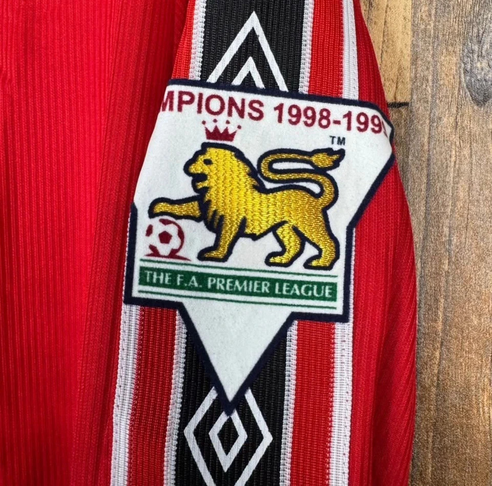 Manchester United 1999-00 Home Men’s XL Football Jersey BECKHAM #7