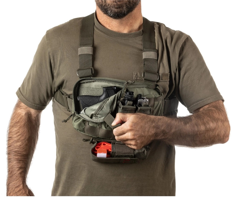 5.11 Tactical Woodland Camo Skyweight Survival Chest Pack - Style # 56769WL-WS