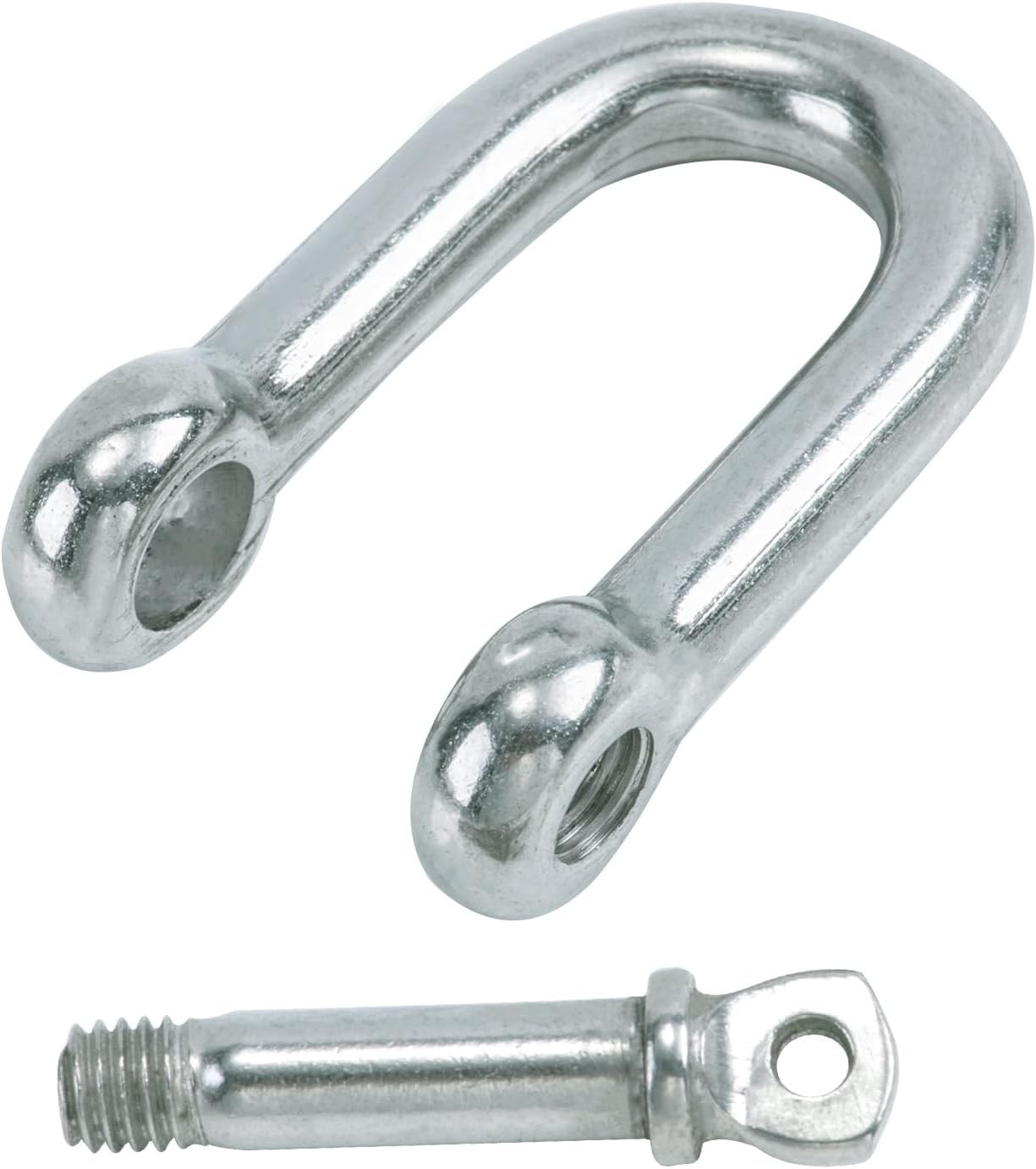 6 Pcs 1/4 D Ring Anchor Shackles, Stainless Steel Clevis Shackle, Marine Boat