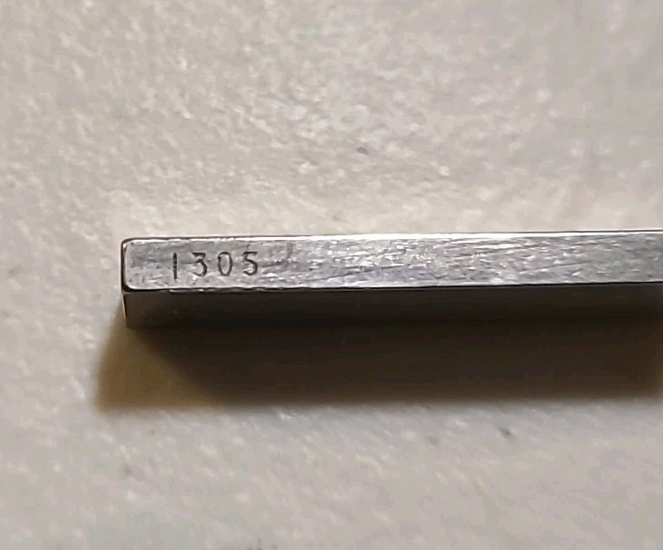 .125 .1305 Rectangular Steel Gage Block. WEBBER