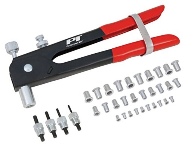 W2006 SAE Rivet Nut Kit Set, Riveter Tool, Rivet Nut Gun, Thread Hand