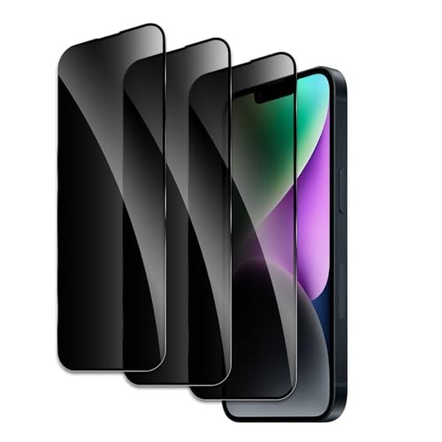 Privacy Screen Protector for iPhone 14, Shatterproof Tempered Glass