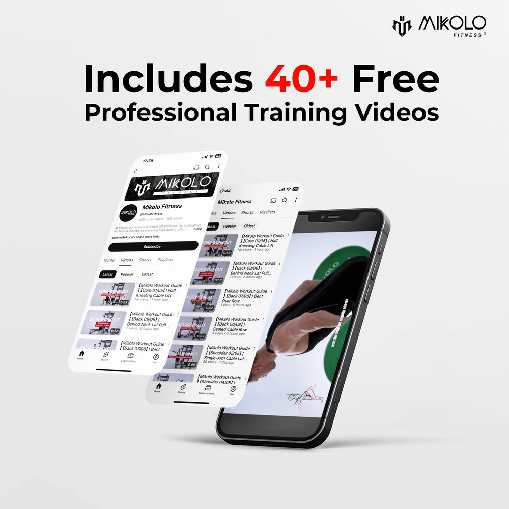 Smith Machine Home Gym, Multi-Functional Power Rack with Pec Deck Machine, Lat P