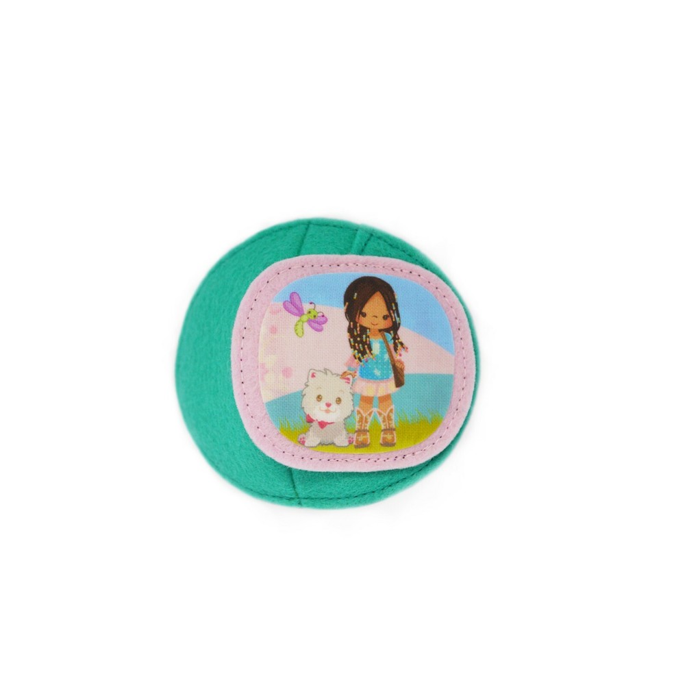 Playful comfortable kids fully obscured eye patch