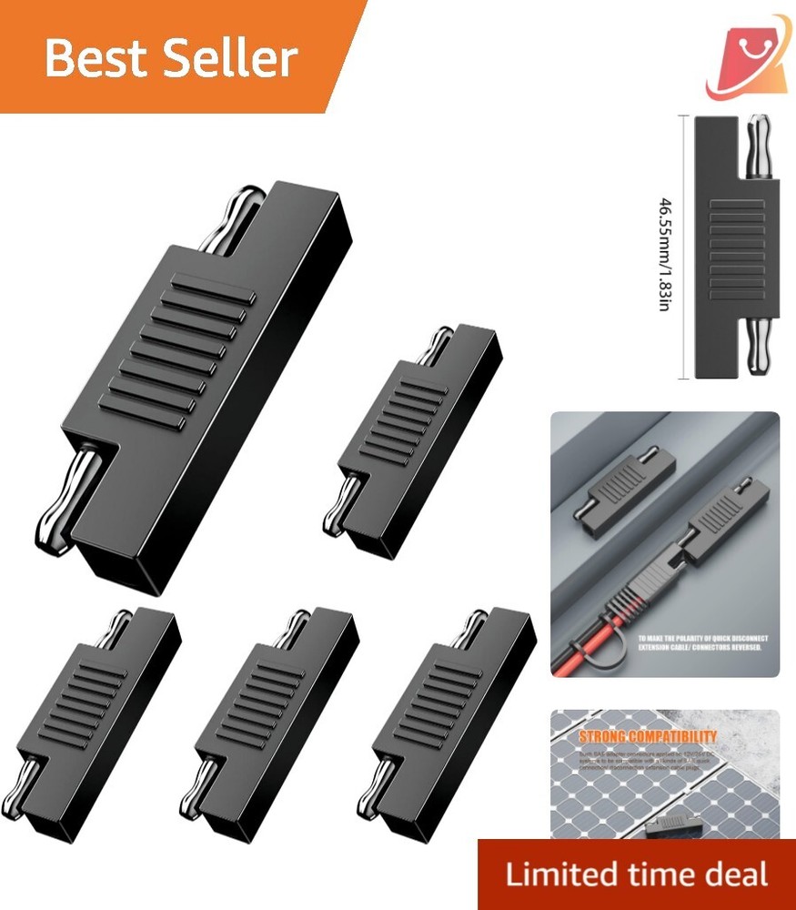 Versatile SAE Polarity Reverse Adapter Connectors for 12V/24V Systems - 5 Pack