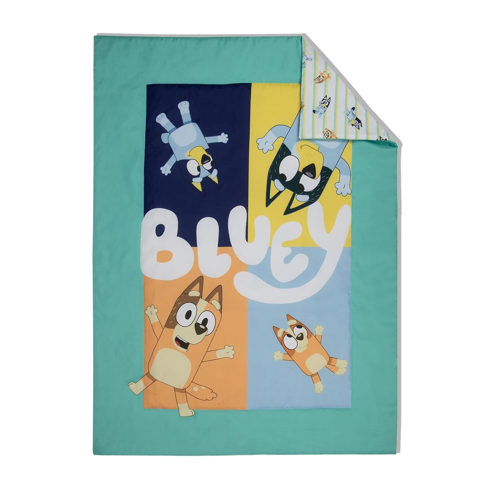 Bluey 4 Piece Toddler Bedding Set – Includes Comforter, Sheet Set –