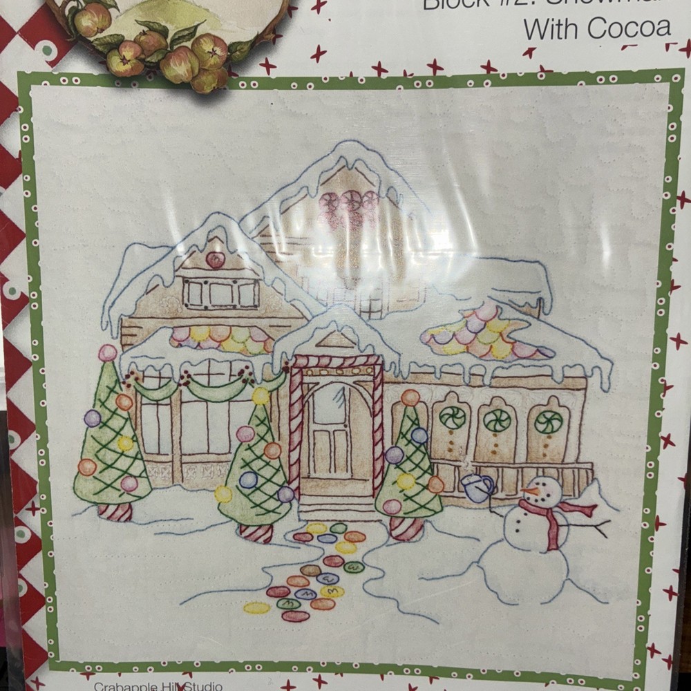 Gingerbread Square Stitching patterns -8 CAH Patterns Pre~owned As Is