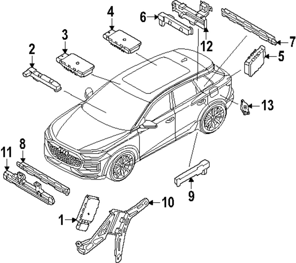 Genuine Audi Control Module 85H-962-133-AB