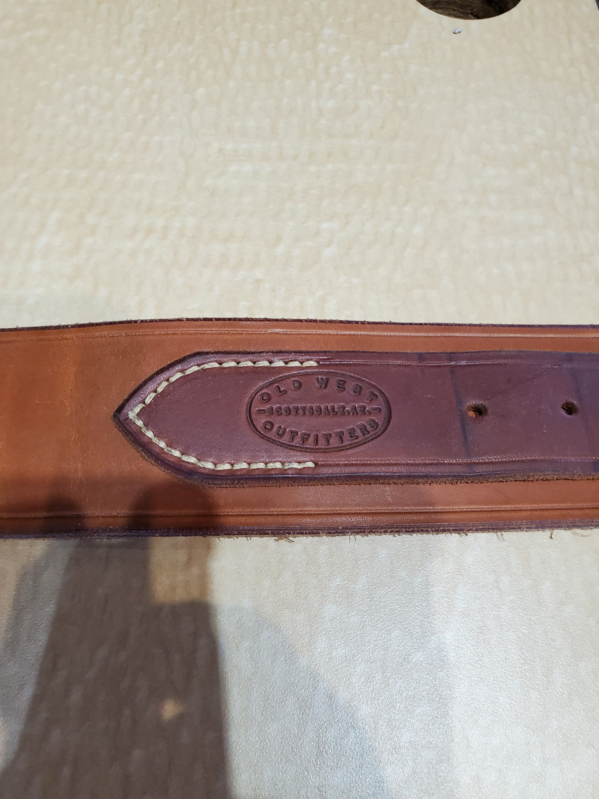 Old West Outfitters Leather Gun Belt with 30 .45 Cal.  Cartridge Loops.