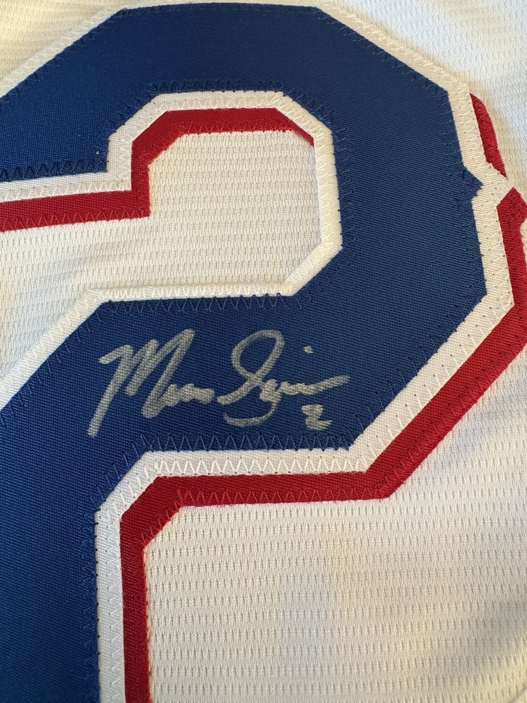 Marcus Semien Signed White Pro-Style Baseball Jersey