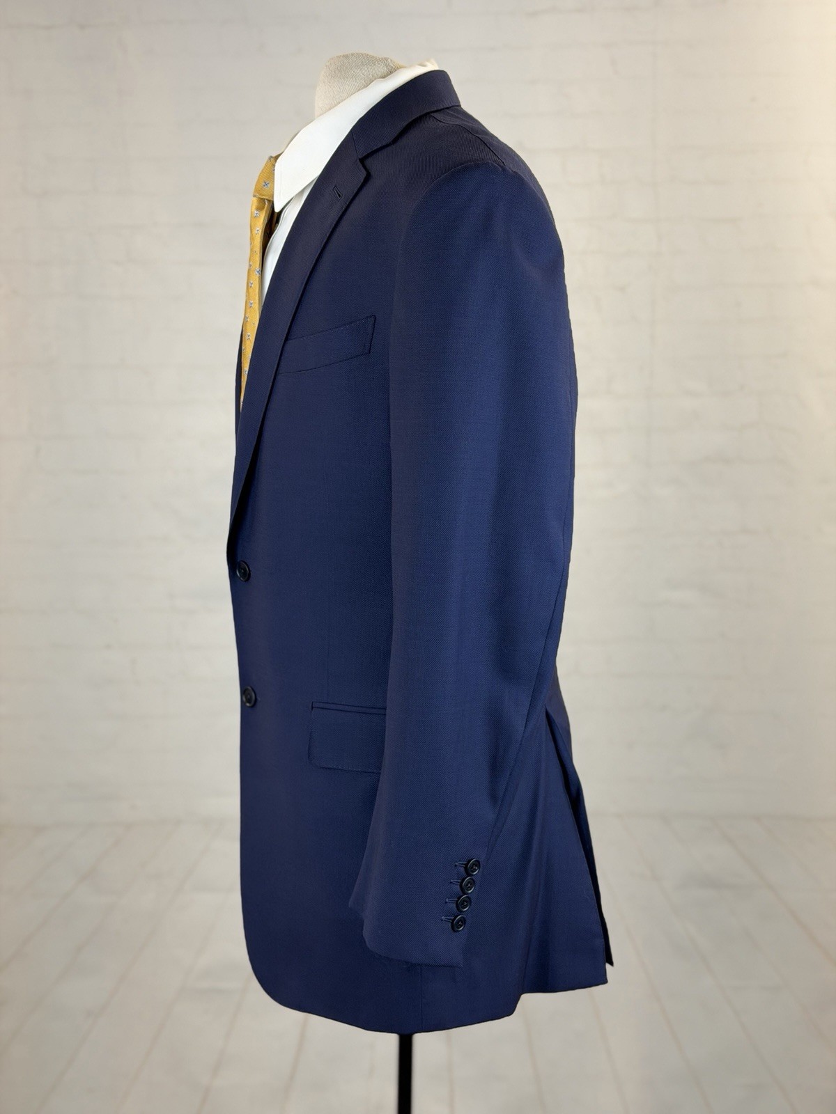 Ermenegildo Zegna Men's Dark Blue 100% Wool Blazer 40L $4,895 Switzerland Slim