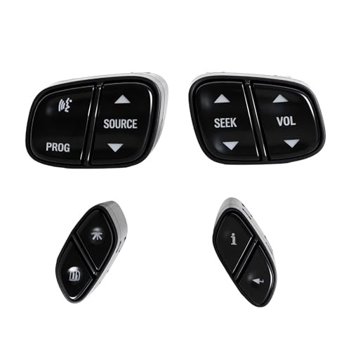 Steering Wheel Control Switch Button Replacement Fit for 2003-2009 Silverado