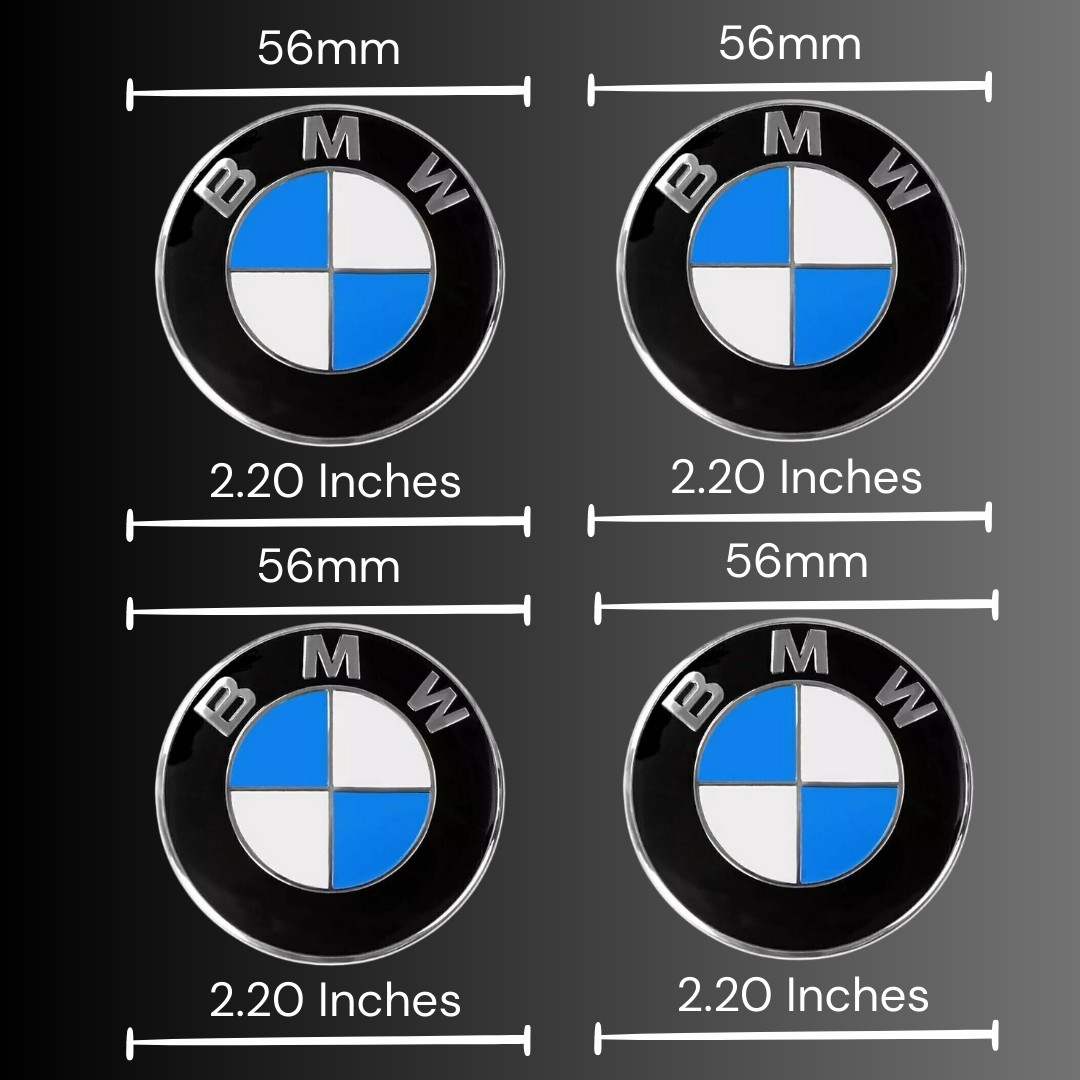 (2019+ Only) 56mm Wheel Center Caps Fits Most BMW Models 4 pcs