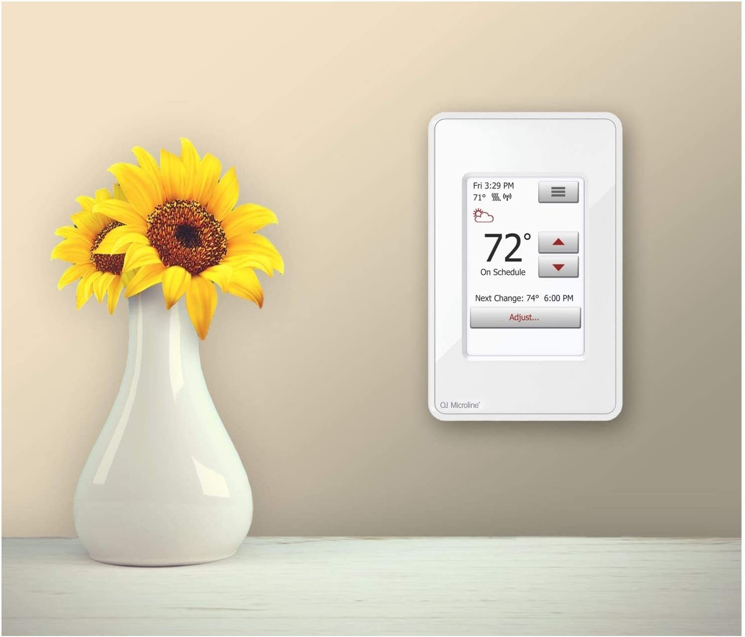 OJ Microline UWG4-4999 Wifi Programmable Floor Heating Thermostat with GFCI