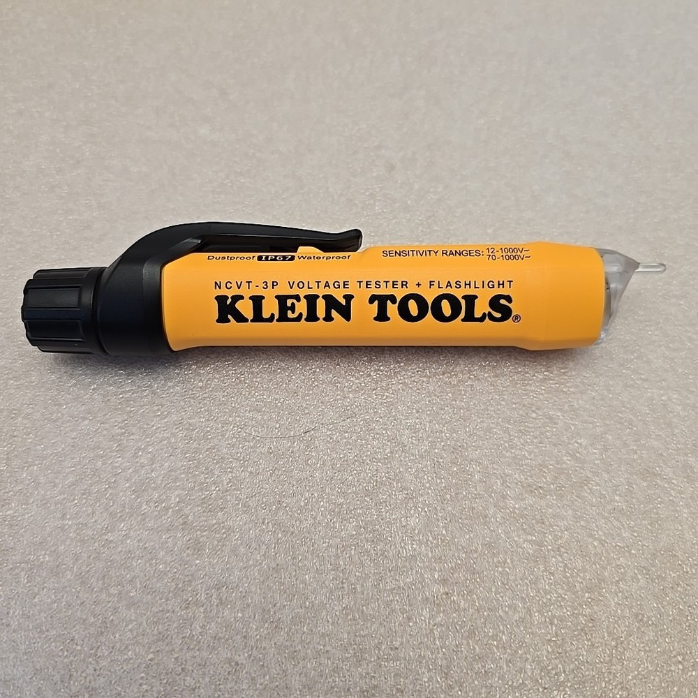 Klein Tools NCVT3P Dual Range Voltage Tester With Flashlight.