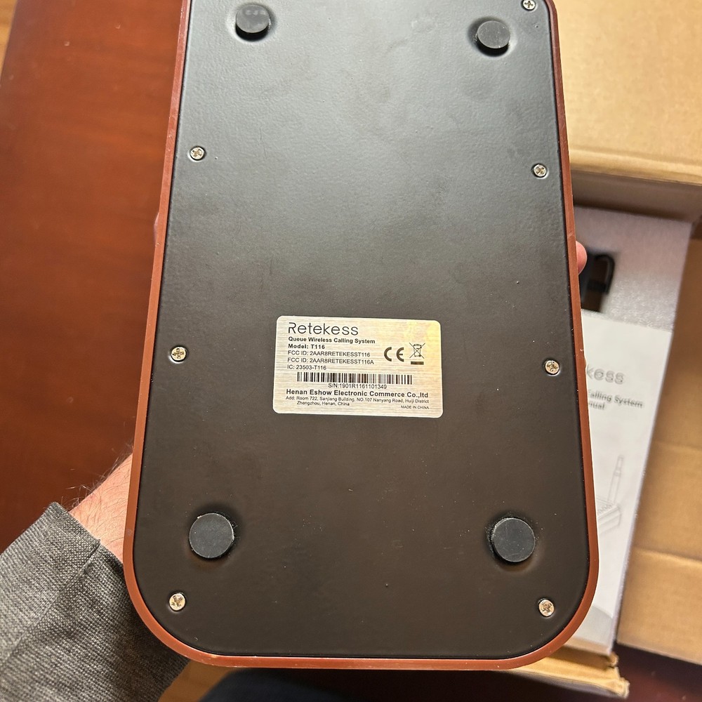 Retekess Queue Wireless Calling System T116 Restaurant 20 Pagers New Open Box