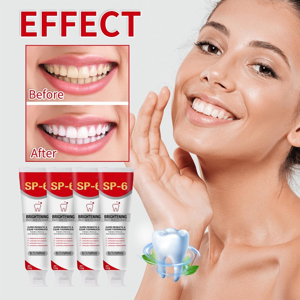 SP-6 Probiotic Toothpaste Sp-6 Toothpaste Whitening Odor Removal Toothpaste 2024
