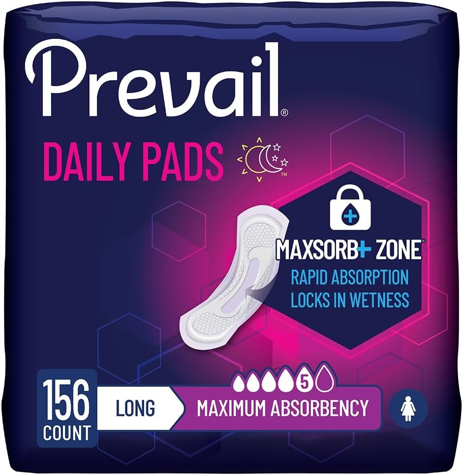 Incontinence Bladder Control Pads for Women, Maximum Absorbency,