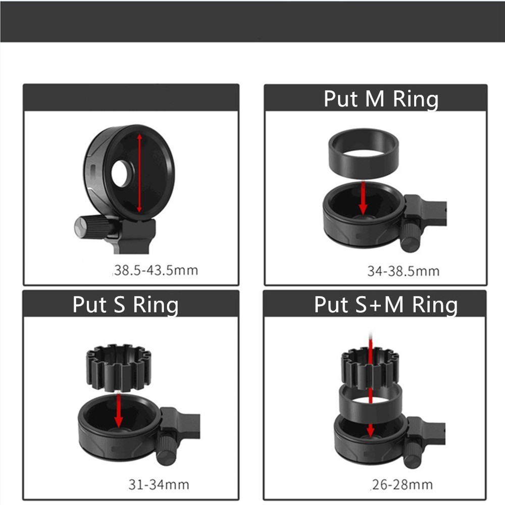 Mobile/Telescope Clip Mount Spotting Scope Adapter Precise Focusing Bracket