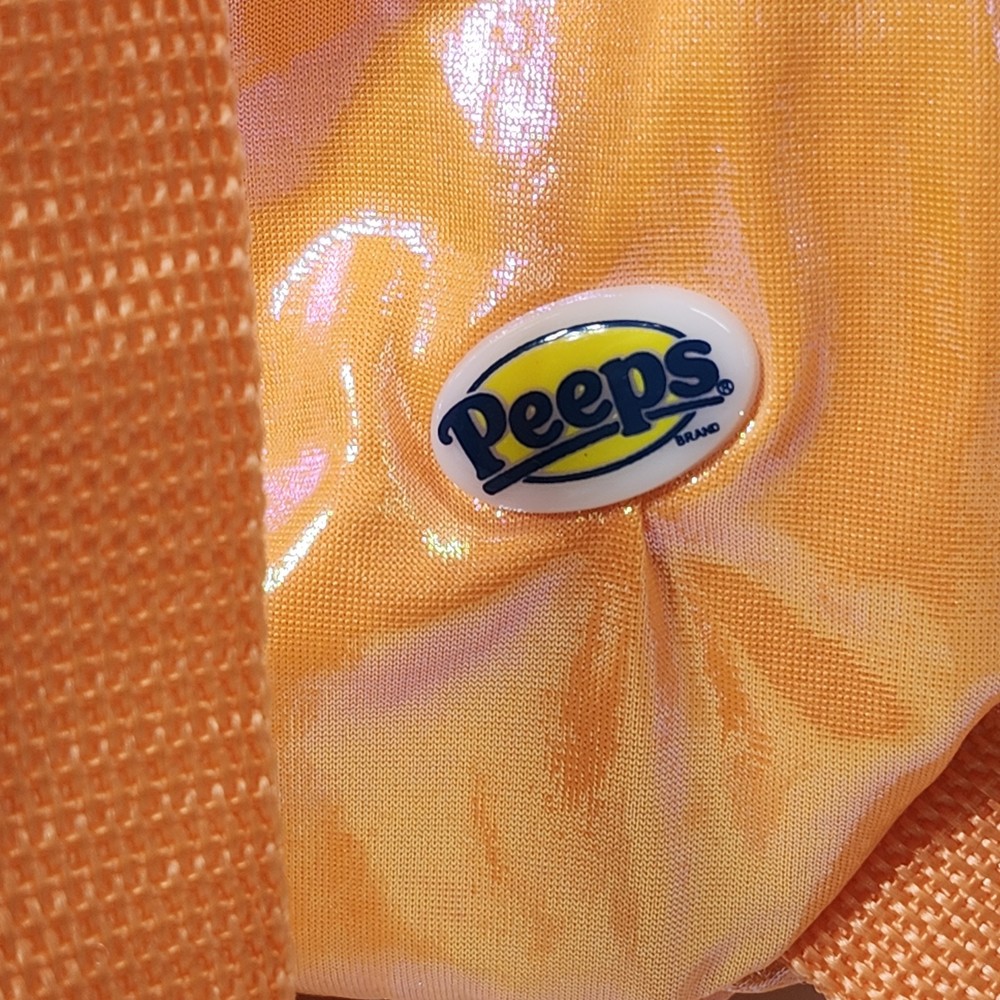 Peeps Backpack Bunny Rabbit Shimmering Orange Bookbag 15" NEW