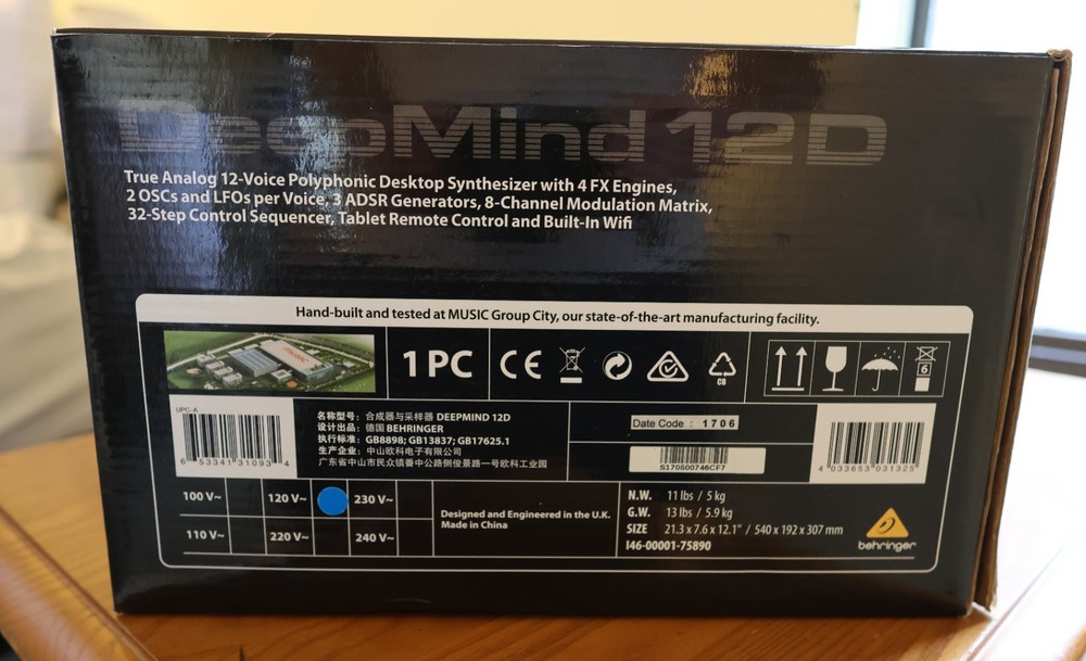 Behringer DeepMind 12D-Analog 12-voice Polyphonic desktop/rack synthesizer MINT!