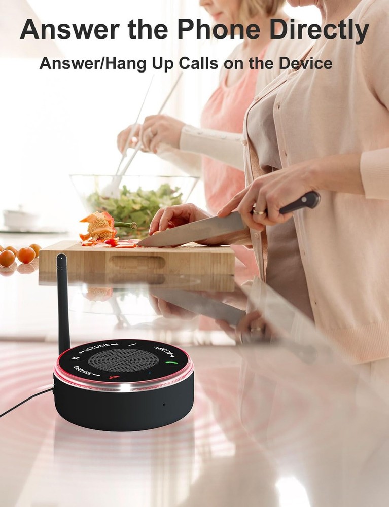 Big Button Cell Phone Alert Ringer Amplifier & Light for The Seniors Elderly,...