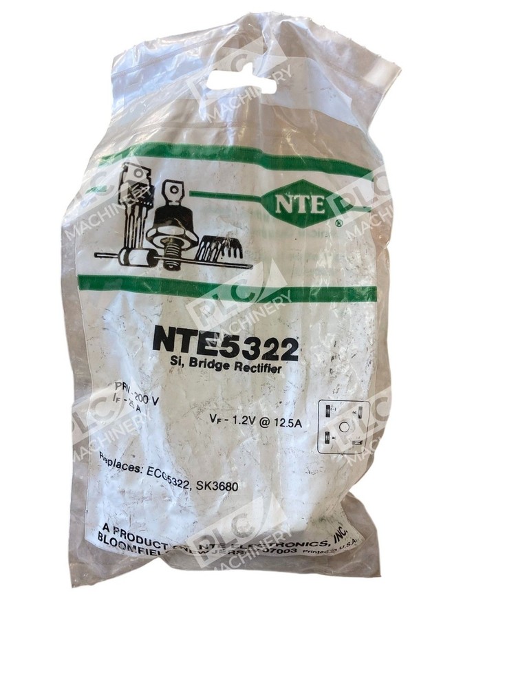 NTE NTE5322 Single-Phase Full-Wave Silicon Bridge Rectifier 200V 25A 954A