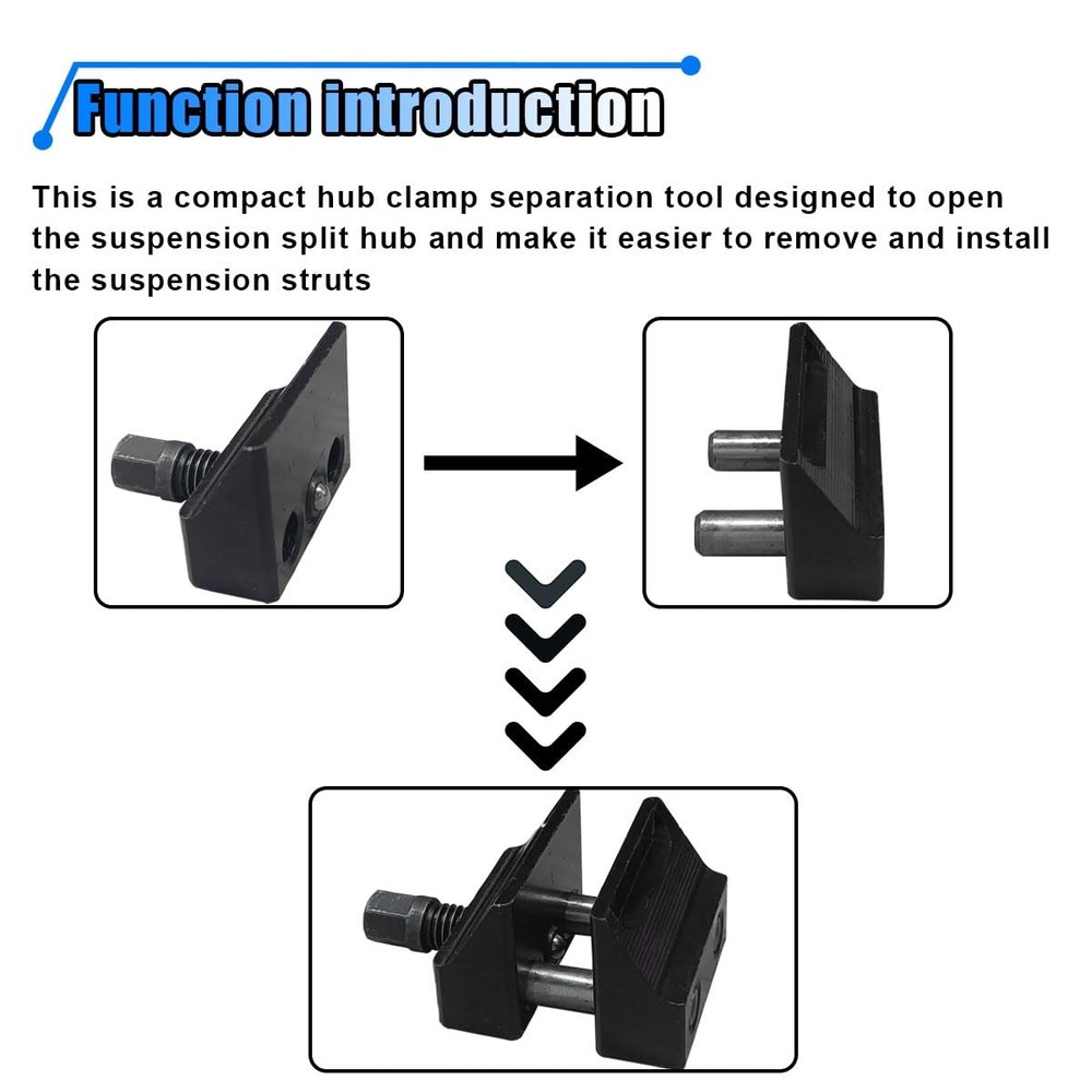 BDZMC Strut Spreader Tool, Universal Suspension Split Hub Black