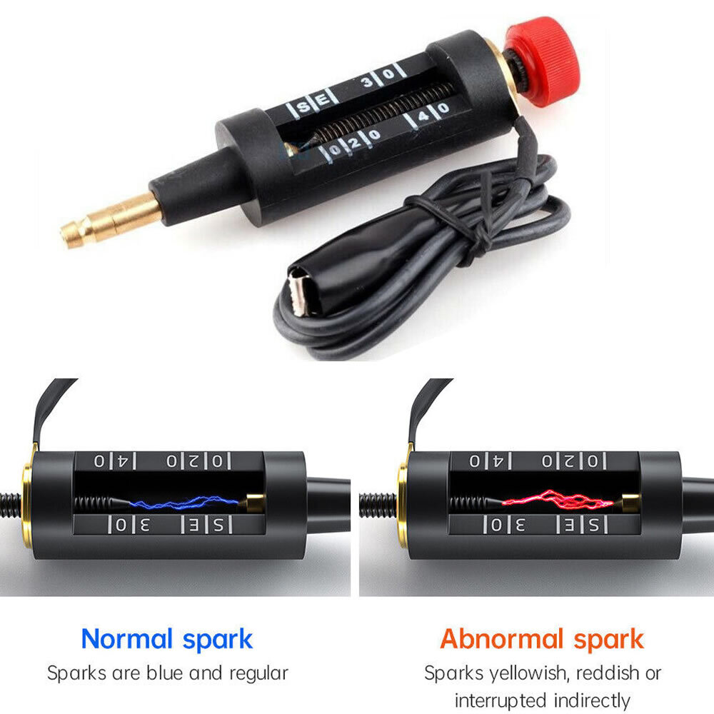 Spark Plug Tester Ignition System Coil Engine In Line Auto Diagnostic Test Tool