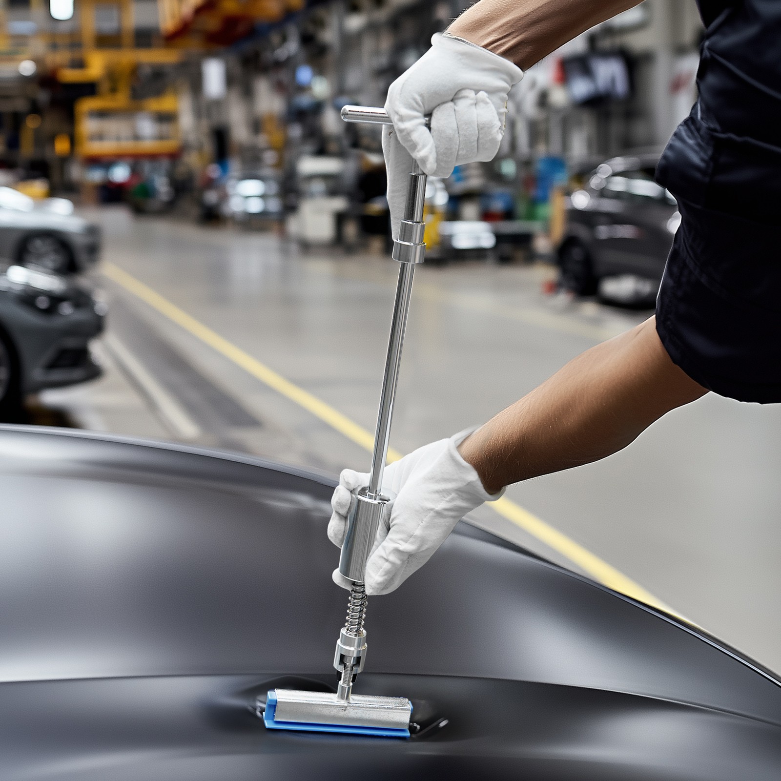 VEVOR Dent Puller Kit Car Body Bridge Lifter 100 PCS Paintless Hail Dent Remover