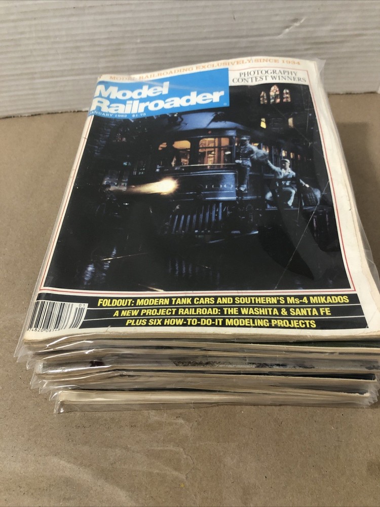 1982 MODEL RAILROADER MAGAZINE (12) ISSUES COMPLETE YEAR VTG Wrapped Separately