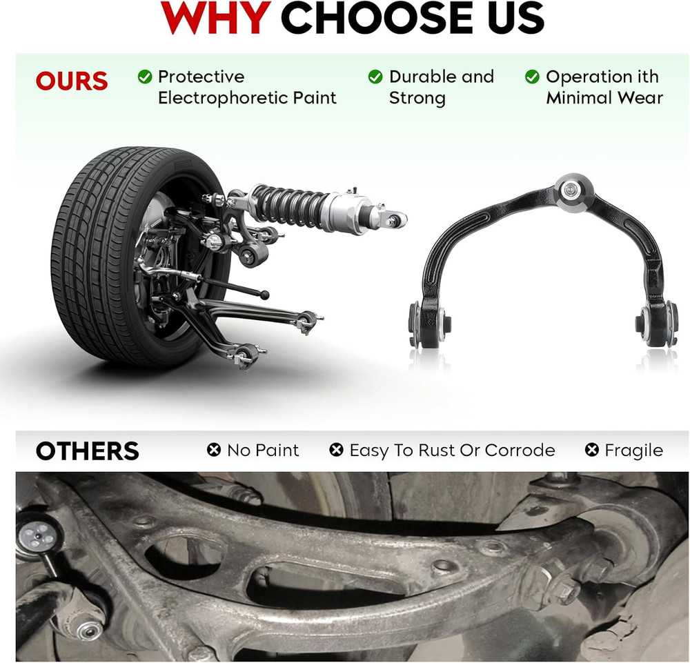 2Pc Front Upper Control Arm Ball Joint Set 2003-2004 Ford Expedition Navigator