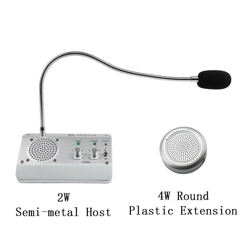 DESHUN DS-1908 Window Intercom System Two-Way Intercom for Bank Counter Office