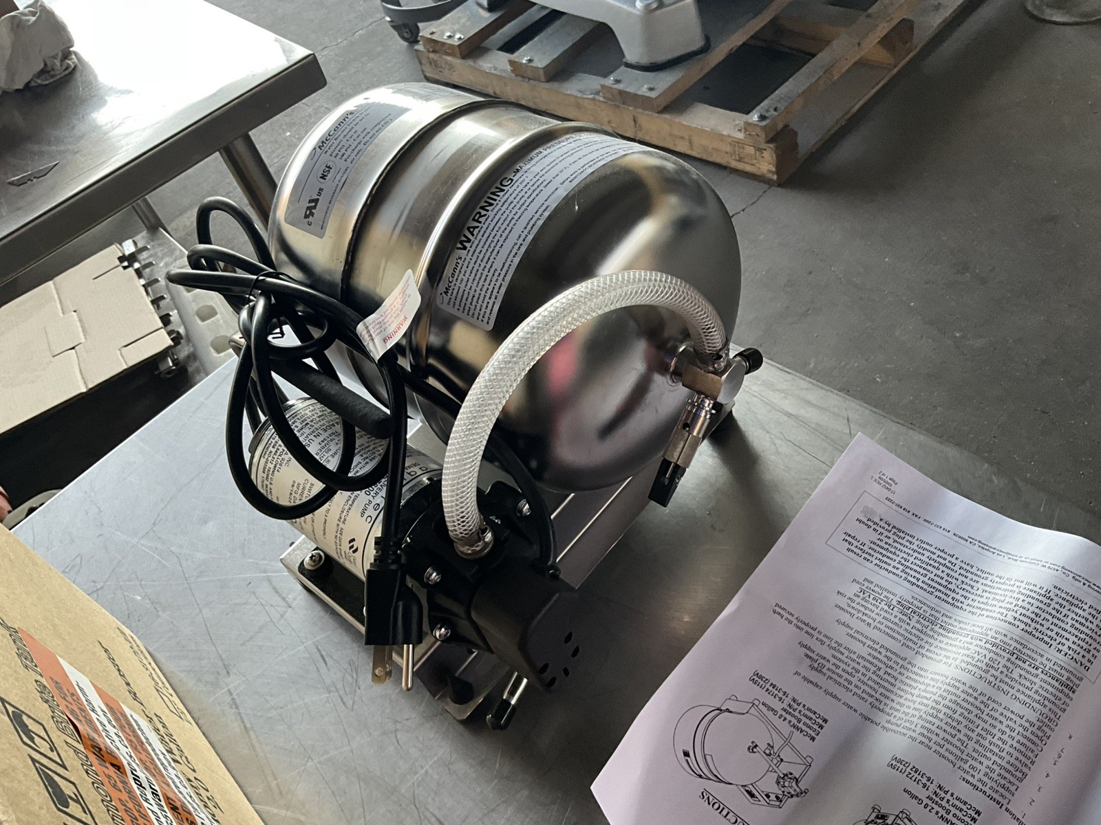 2023 McCann's 2.0 Econo Booster MTJ 2 Gallon Water Boost System Fountain Drink B