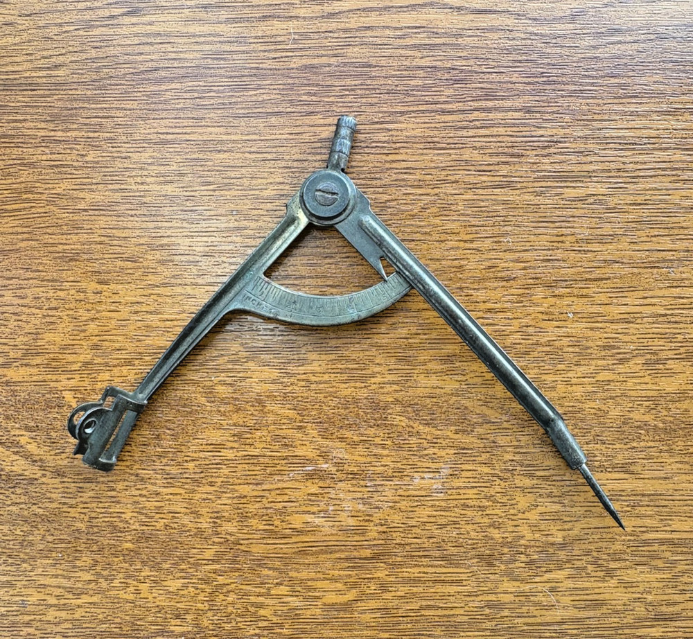 Drafting Compass Divider Measuring Tool Curved Arc Instrument