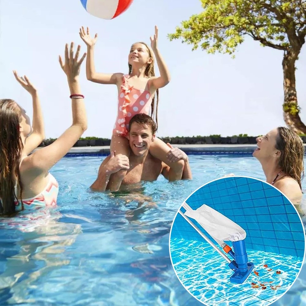 6-Pack Pool Vacuum Mesh Replacement Bags, Fine Leaf Net white