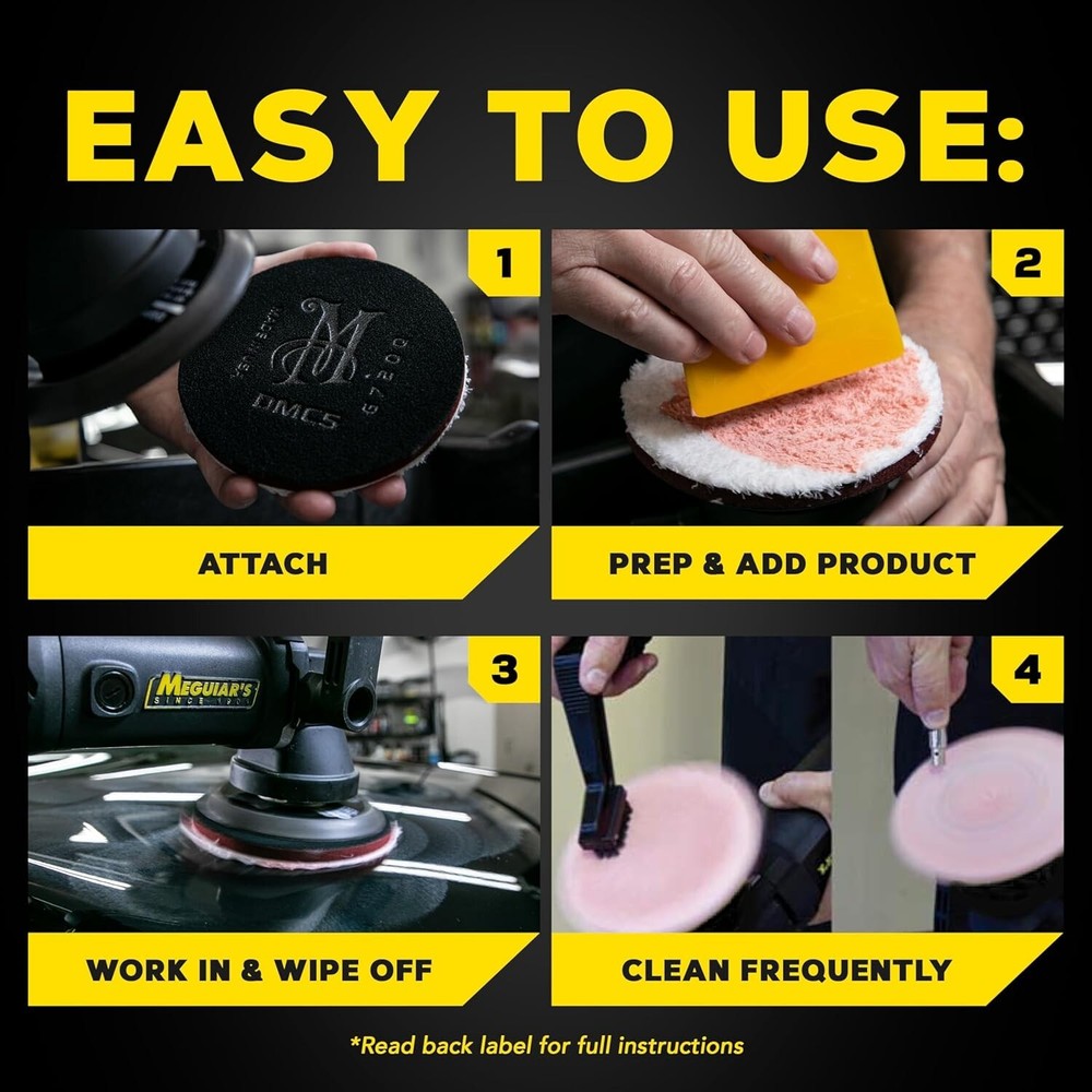 Reusable 6-Inch Microfiber Cutting Discs for Professional Scratch Removal