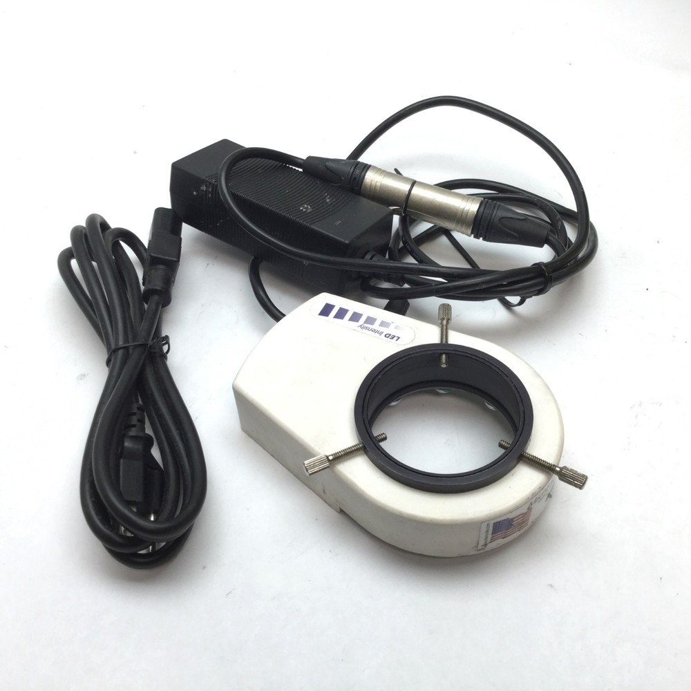 Micro-Lite LV2000 LED Microscope Ring Illuminator, ID: 2.35", With Power Supply