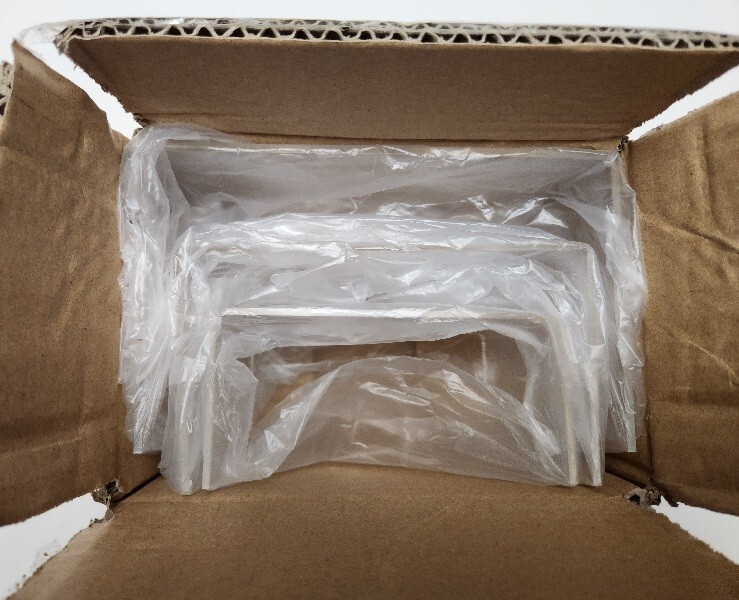 1 Case - 10 Sets - Agaci Clear Display Risers - 3 Per Set - Nesting Risers.