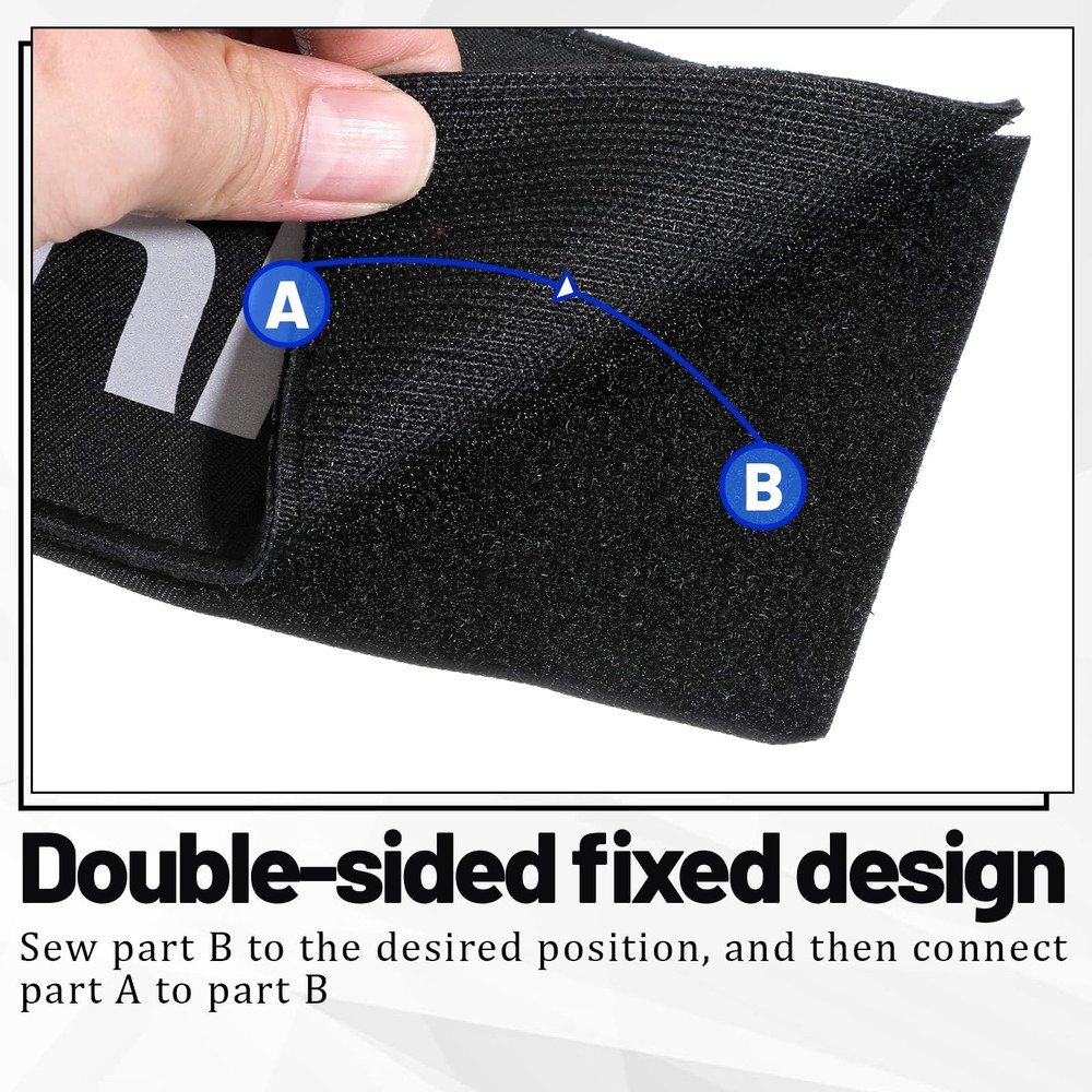 Security Patch, 2 Pcs Reflective Security Hook and Loop Patch for Vest Printe...