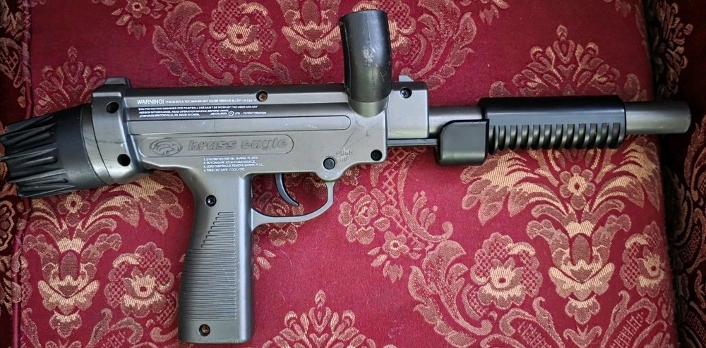 RARE BRASS EAGLE Ambush Gray Pump Outdoor Paintball  Untested