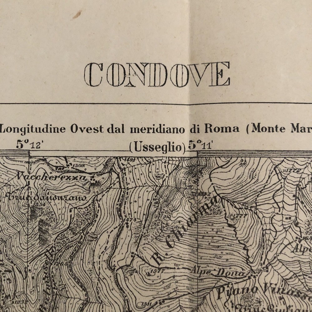CONDOVE Turin Military Map