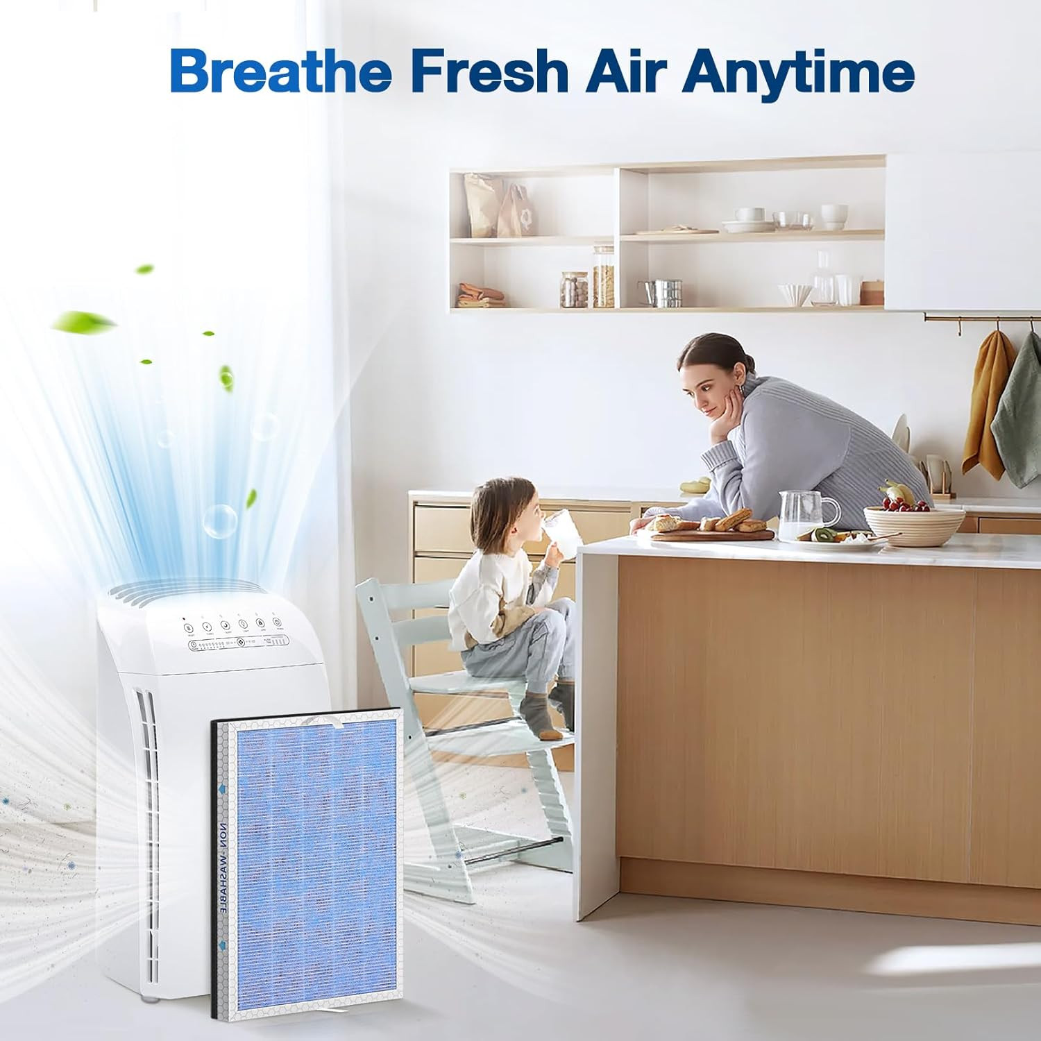 2 PACK MSA3/MSA3S HEPA Replacement Filter Compatible with Membrane Solutions MSA