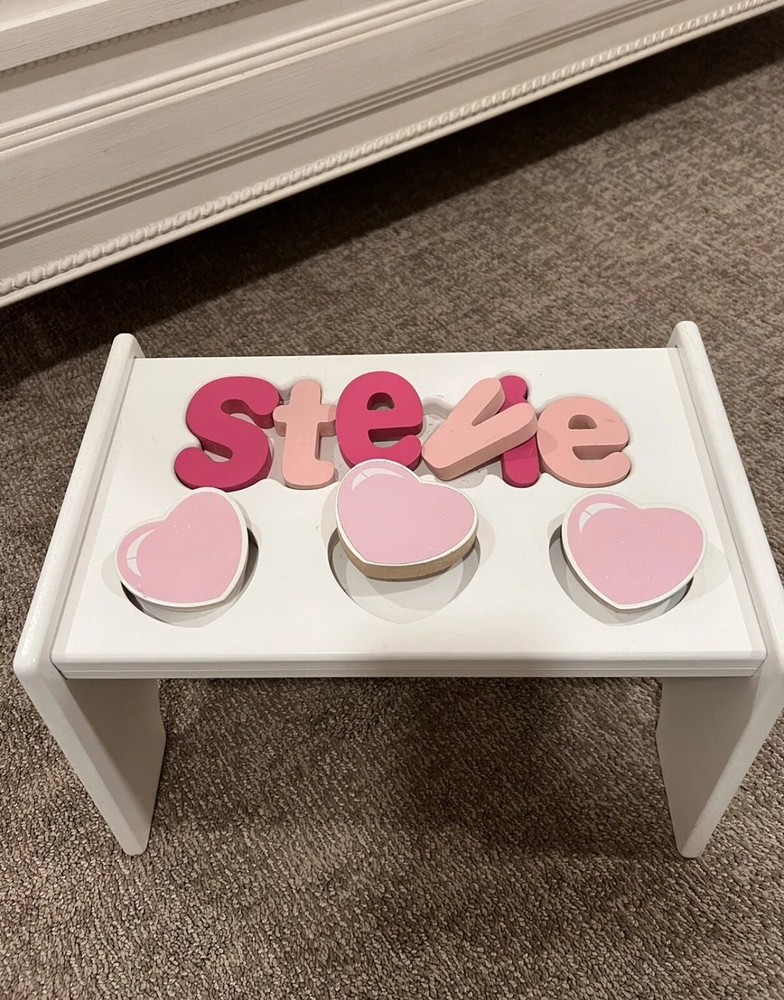 NWT “STEVIE” Puzzle Step Stool Retail $110