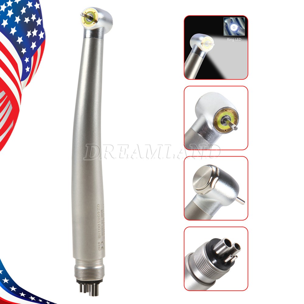 Dental E-Generator High Speed Handpiece Shadowless Ring LED Lamp Ceramic 2/4H